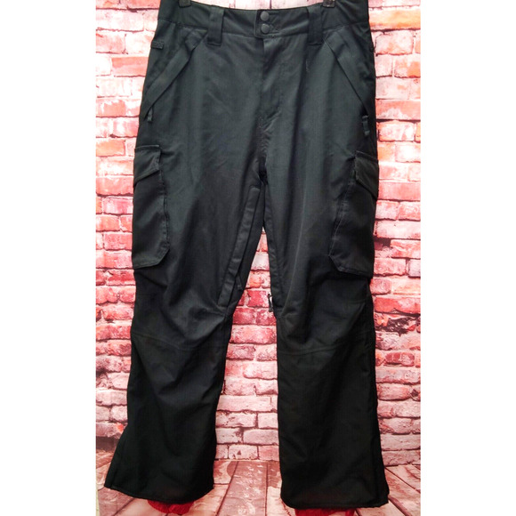 Empyre Snowboarding Pants Men's Small Black Waterproof Loose Fit Cargo Pockets - Picture 1 of 9